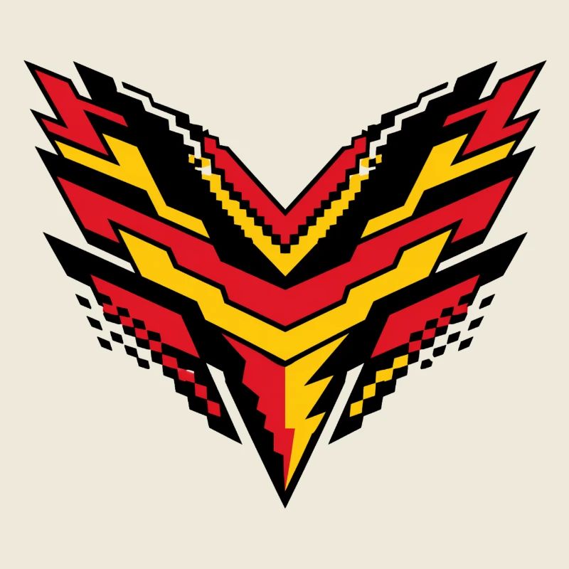 V-Pixel Storm Contrast Logo