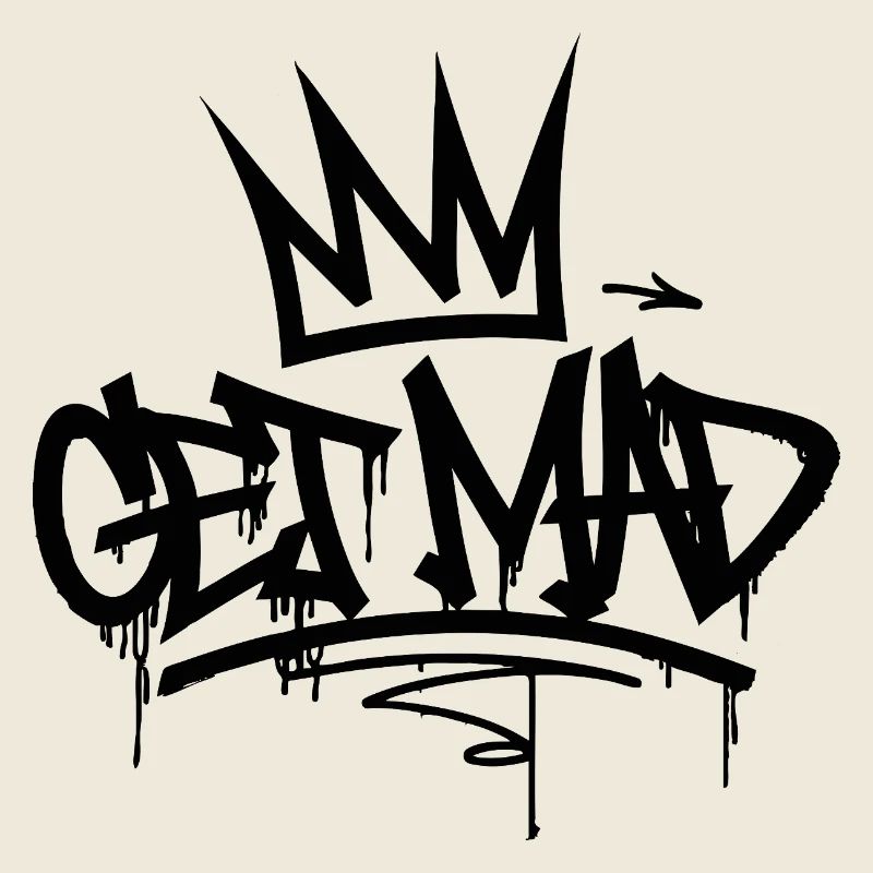 Gamma Crown Graffiti Logo Get Mad