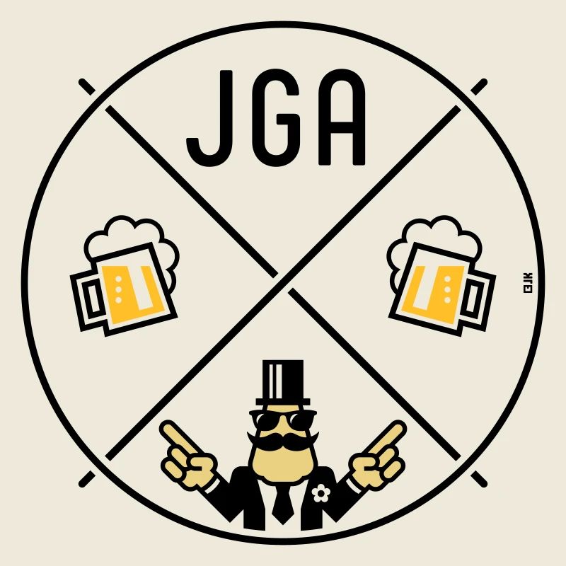 Signe de main du marié pour enterrement de vie de garçon Cercle de bière POS 3C