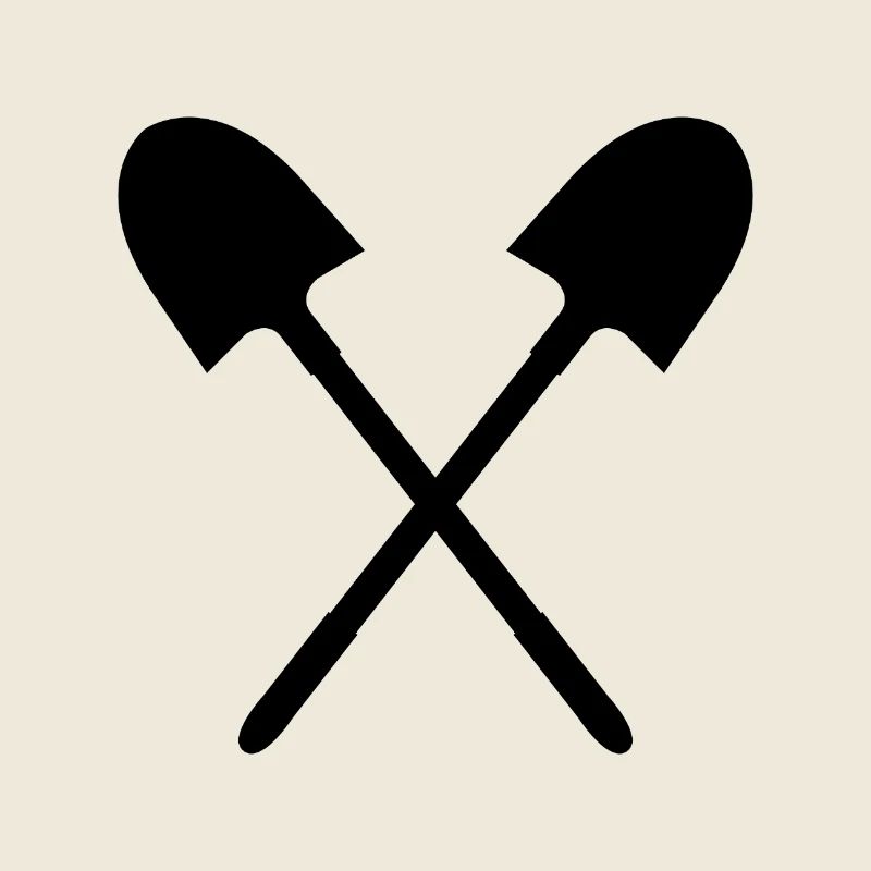 Crossed Shovel