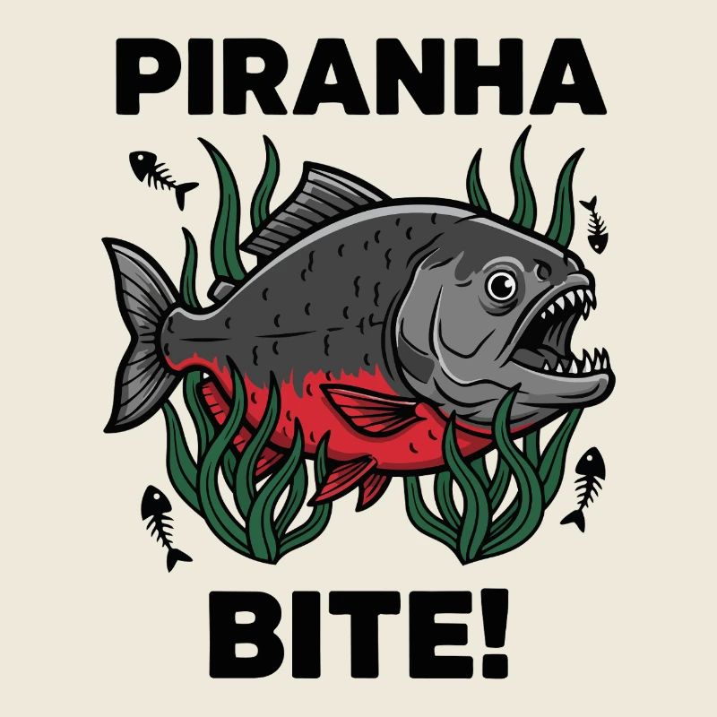 Roter Piranha Beiß Beißfisch