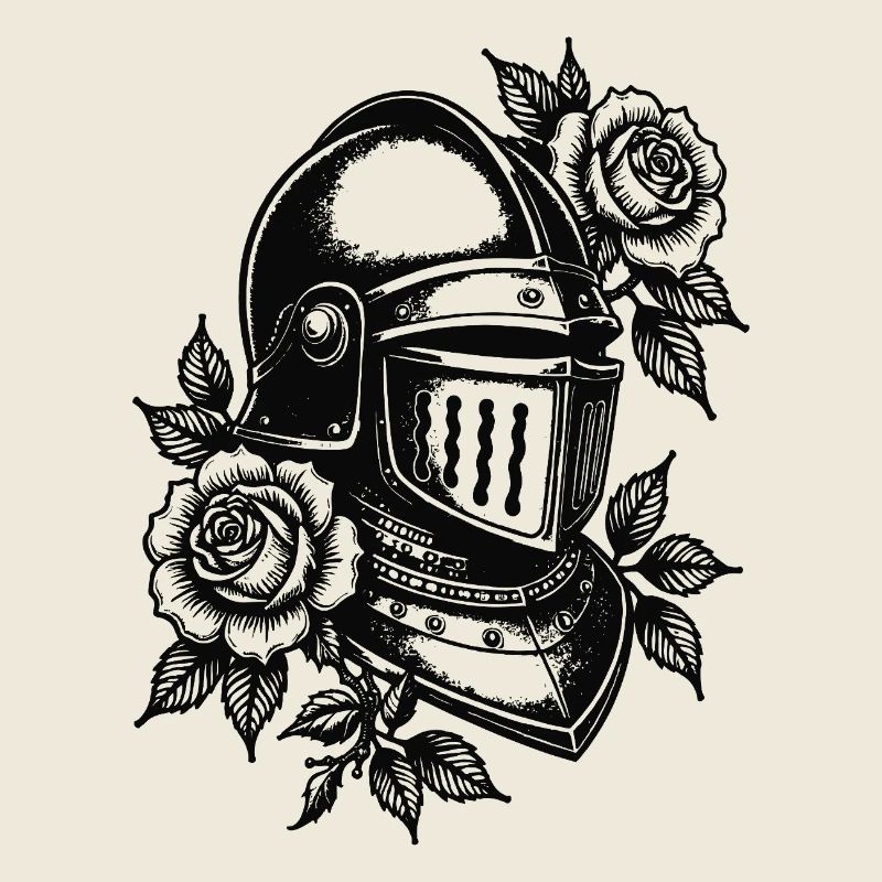 Casque du Chevalier Rose