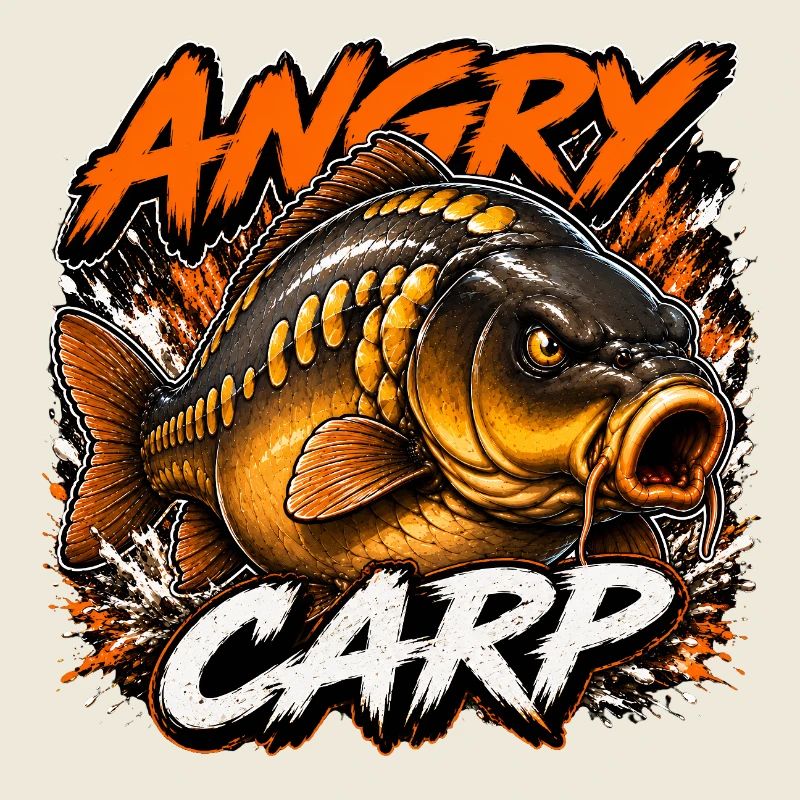 Design des Angry Mirror Carp Angel