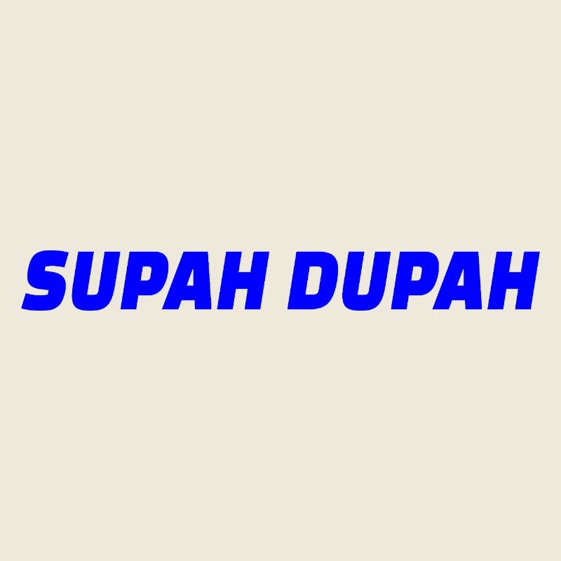 Supah Dupah Bold Typographisches Design