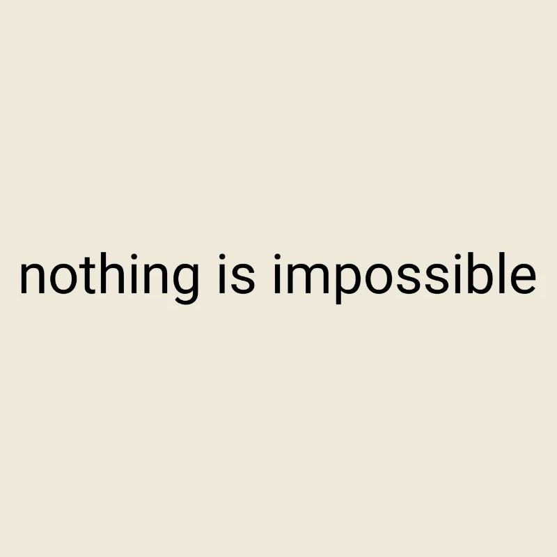 Rien n’est impossible en texte brut