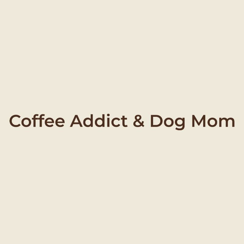 Kaffee süchtig & Hunde Mamma – Retro Typo Design