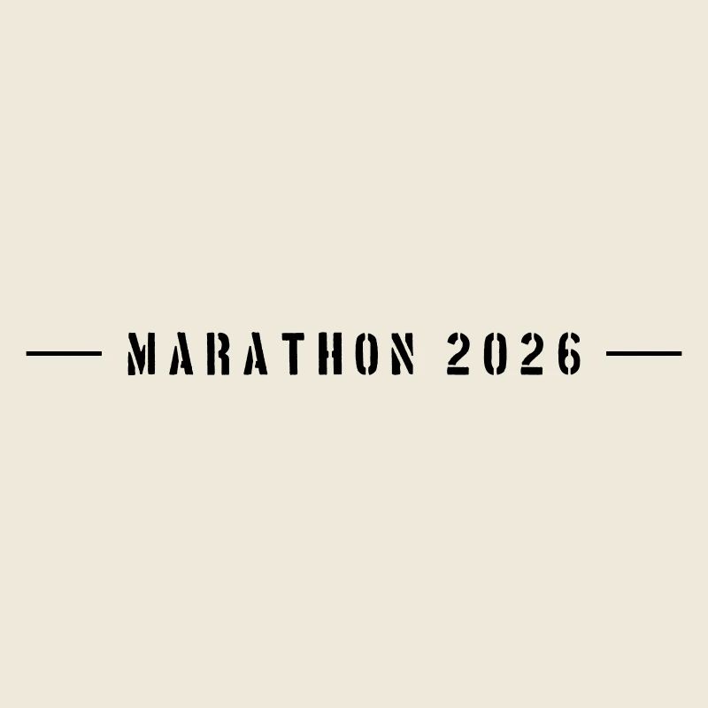 Marathon 2026 Schriftzug