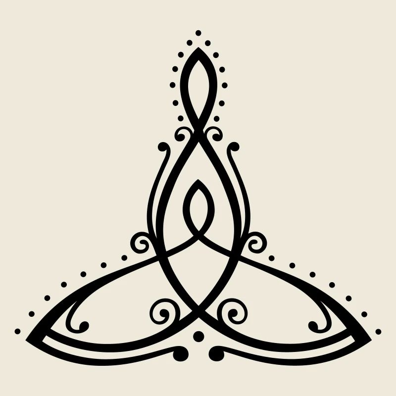 Symbole celtique, mère avec enfant.