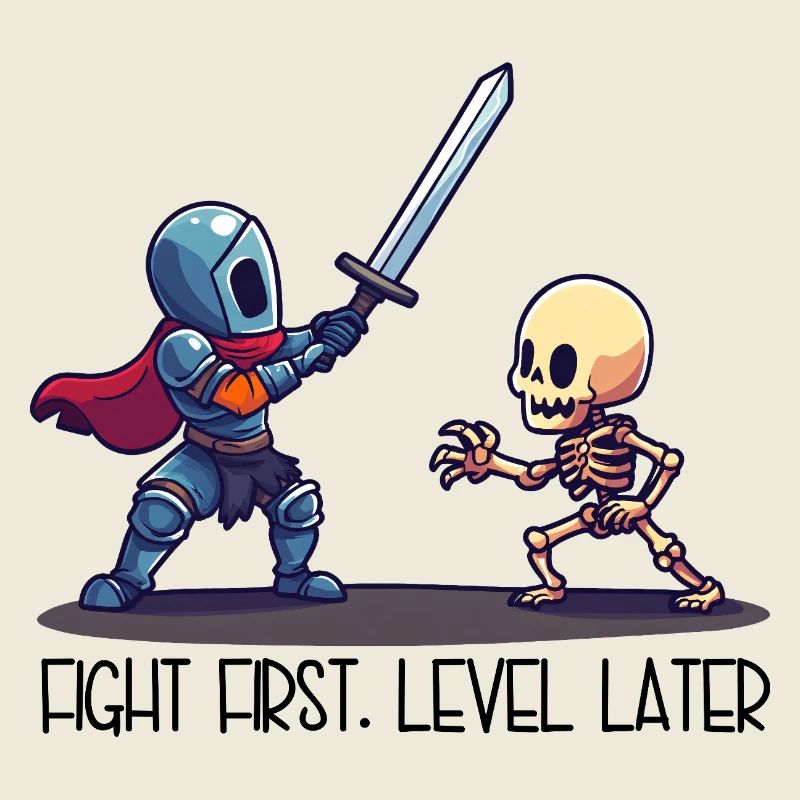 First Fight, Level Later – Ritter vs Skelett