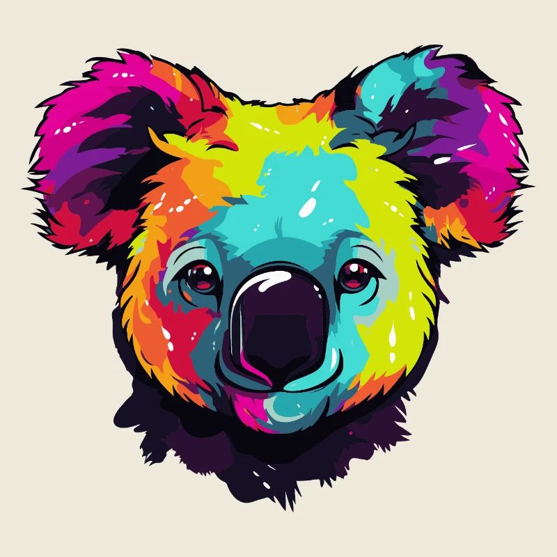 Bunter Koala Popkunst