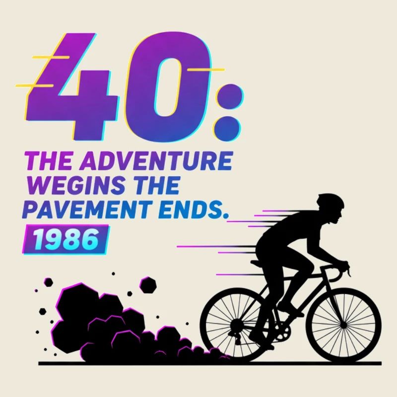 Tee d’aventure de gravier pour le 40e anniversaire