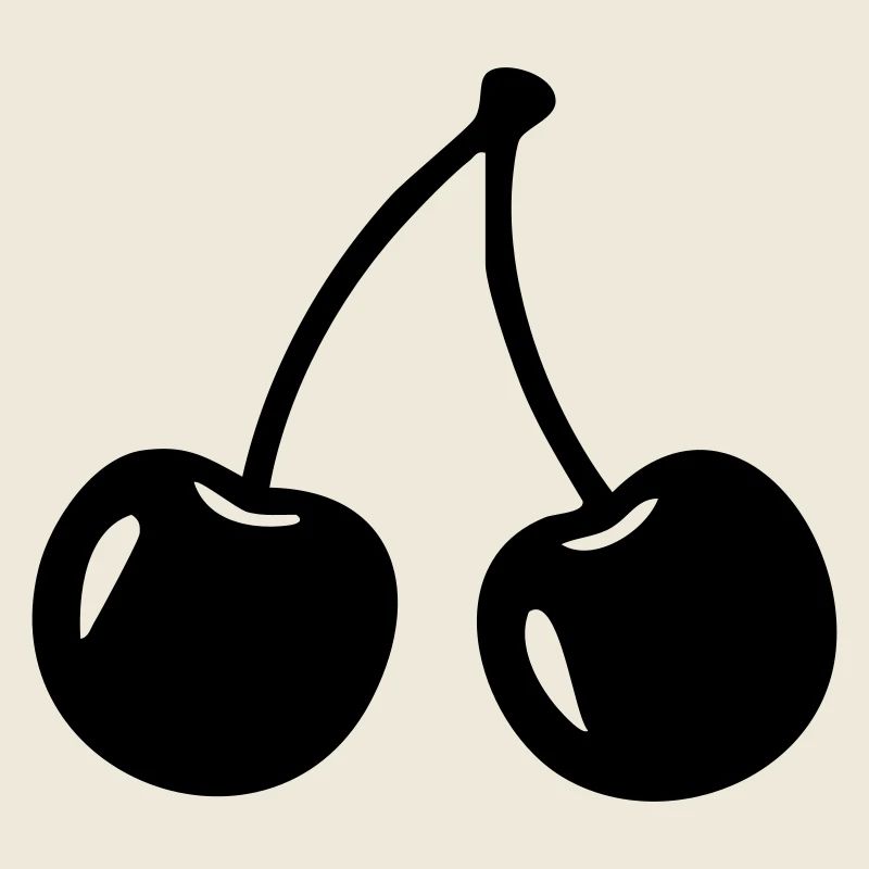 Kirsch-Silhouette – Süßes Fruchtdesign