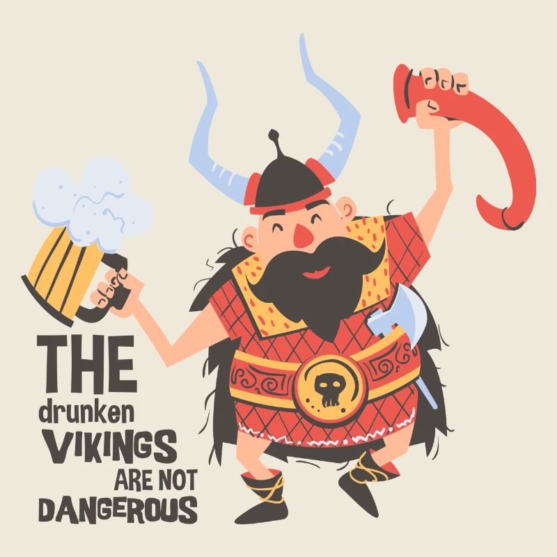 VIKINGS NOT DANGEROUS - Lusitges Wikinger Shirt