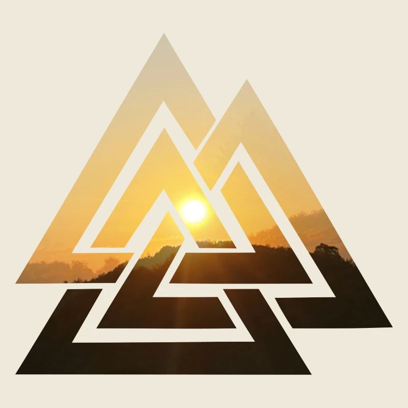 Valknut Wotansknoten Valhalla Sun