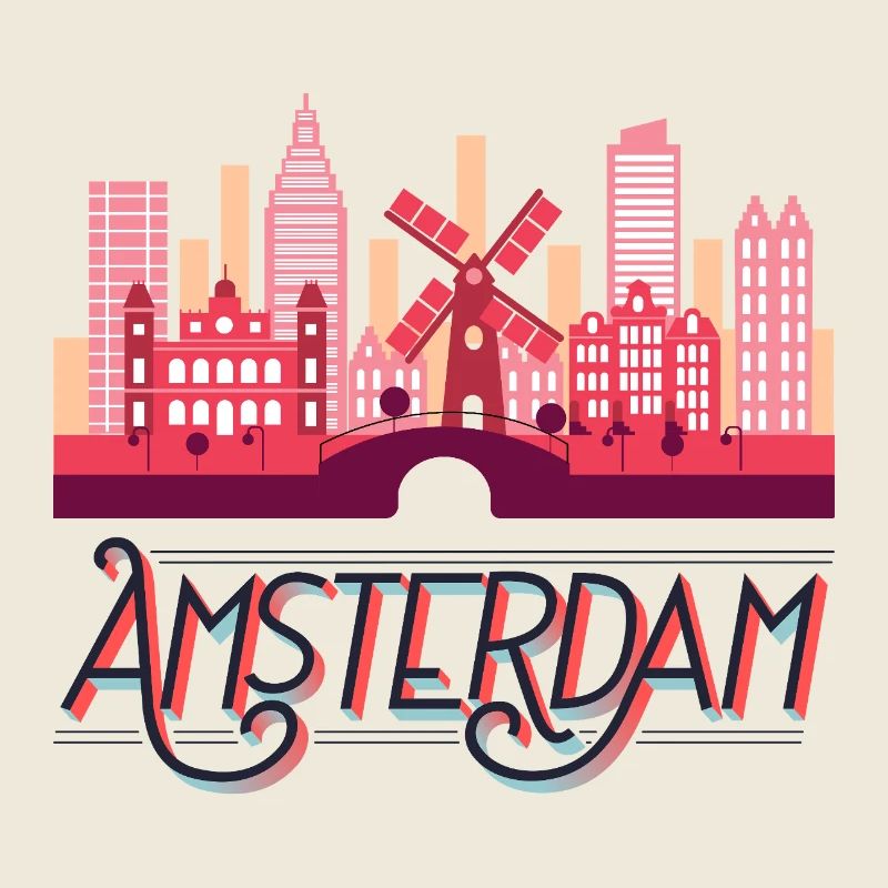 Amsterdam Netherlands Holland Skyline City