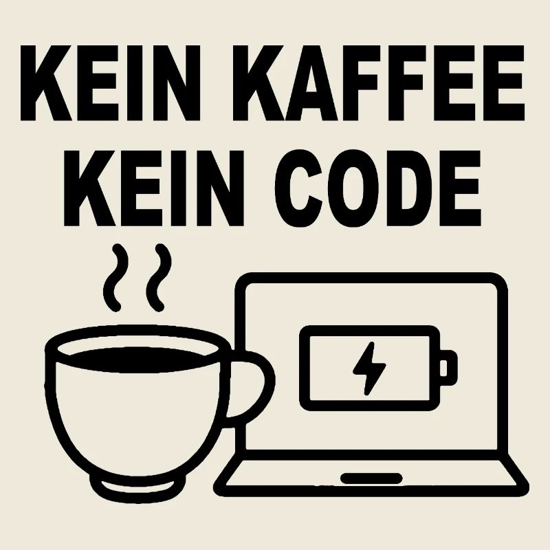 Kein Kaffee Kein Code - Conception de programmeur amusant
