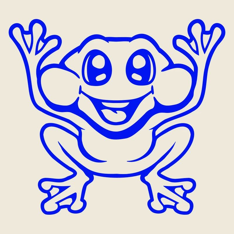 Frog Toad Laughs Funny Jumping Happy Comic