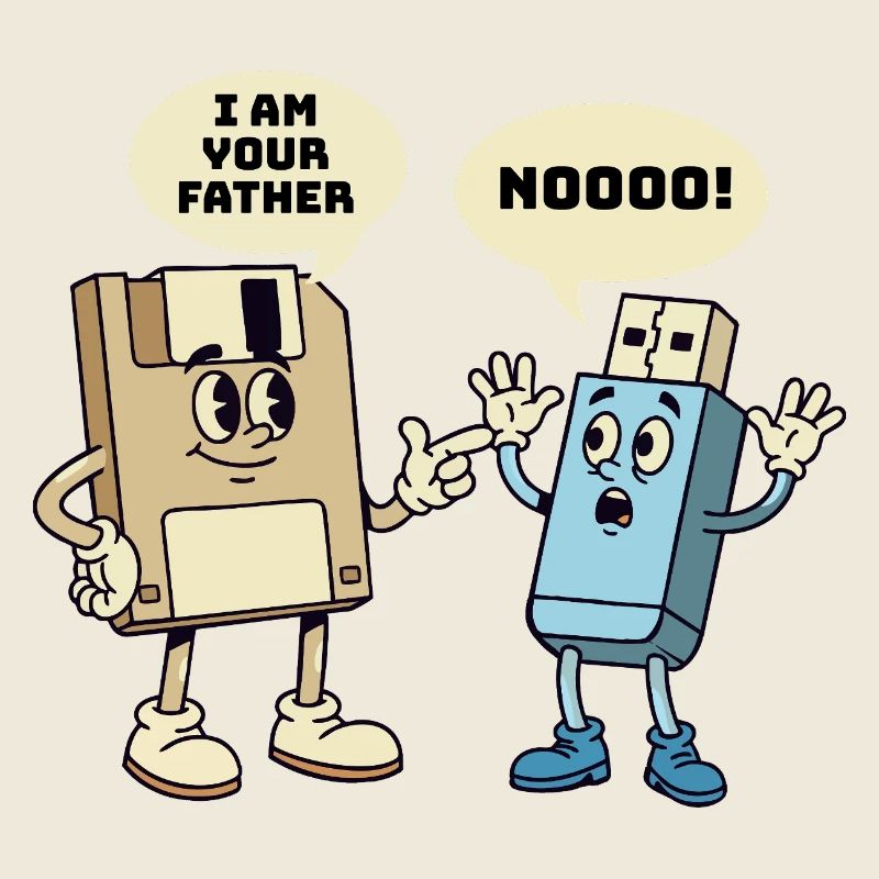 I Am Your Father Floppy Disk Tech Humor