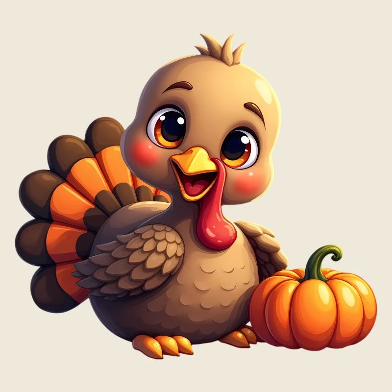Bébé dinde de Thanksgiving