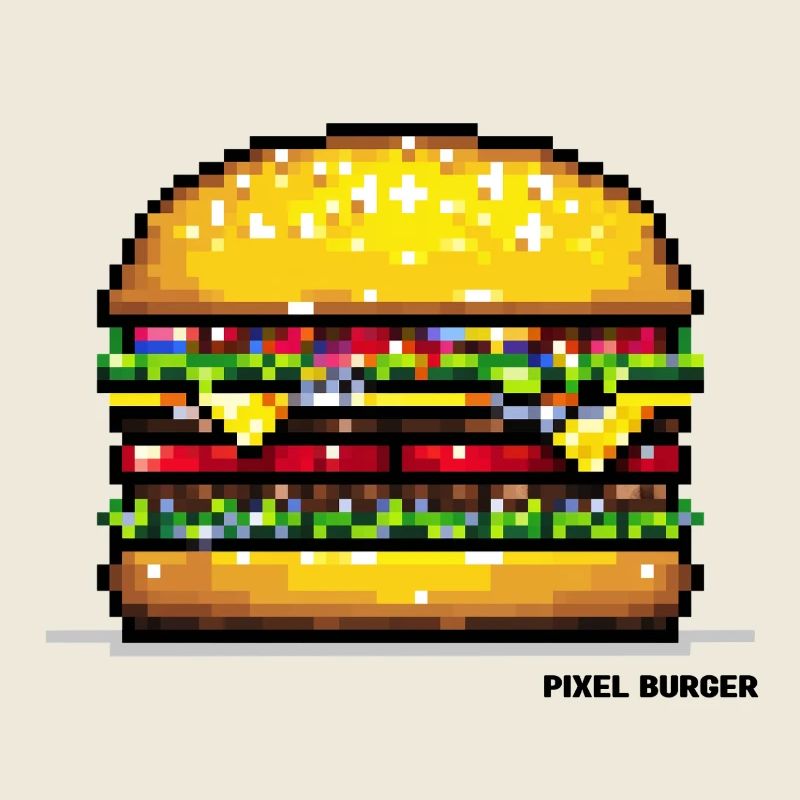 Pixel Hamburger