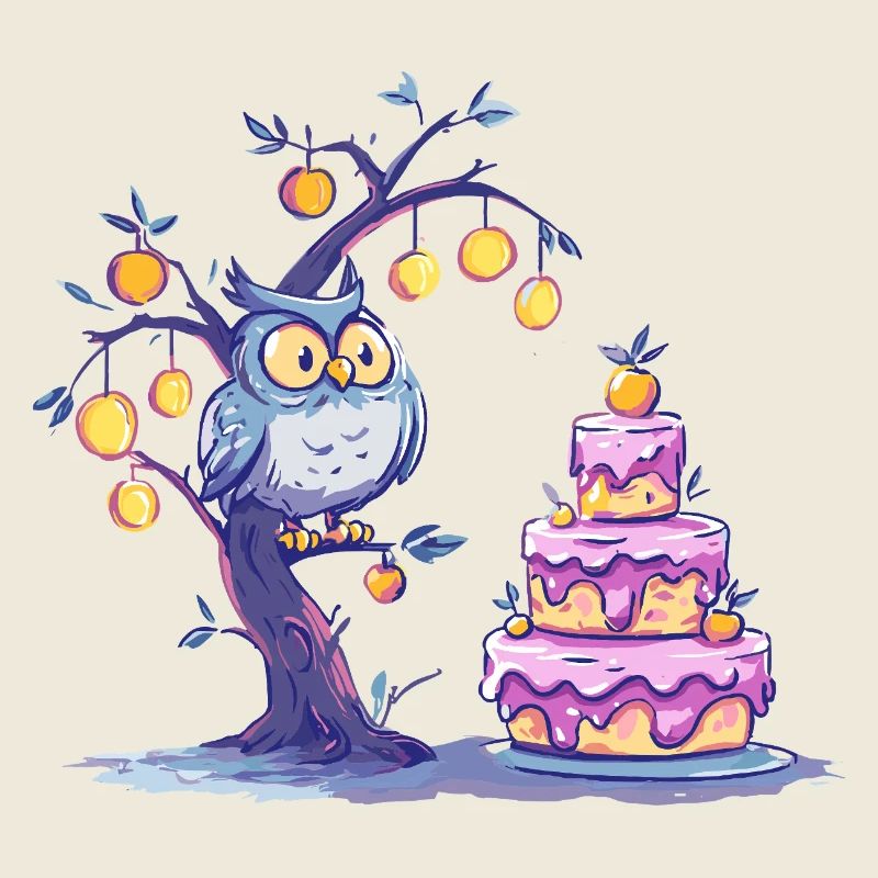 Nacht Eulenbaum Kuchen