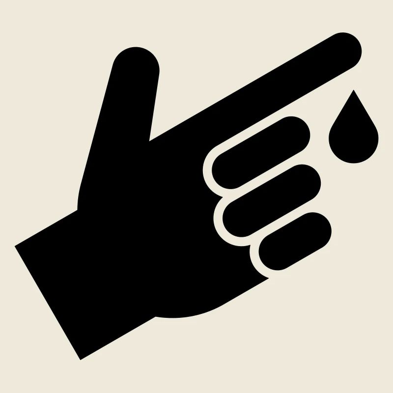 Prise de sang, gouttes de sang