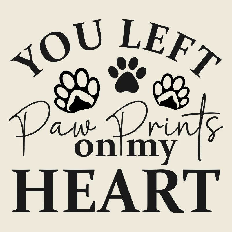 Paw Marks in the Heart – Hand Lettering Heart