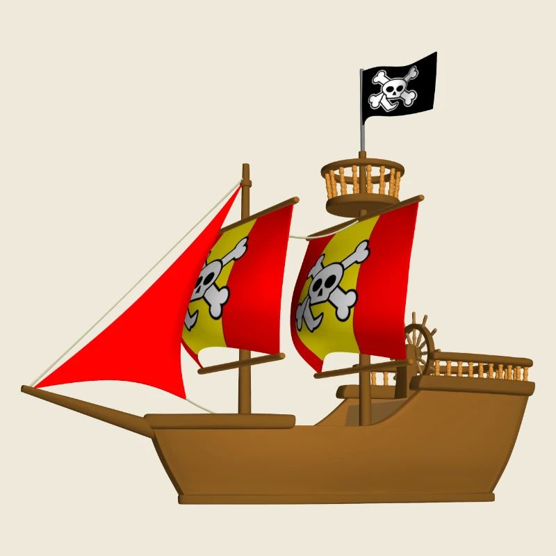 pirate ship boat pirat piratenschiff schiff skull1