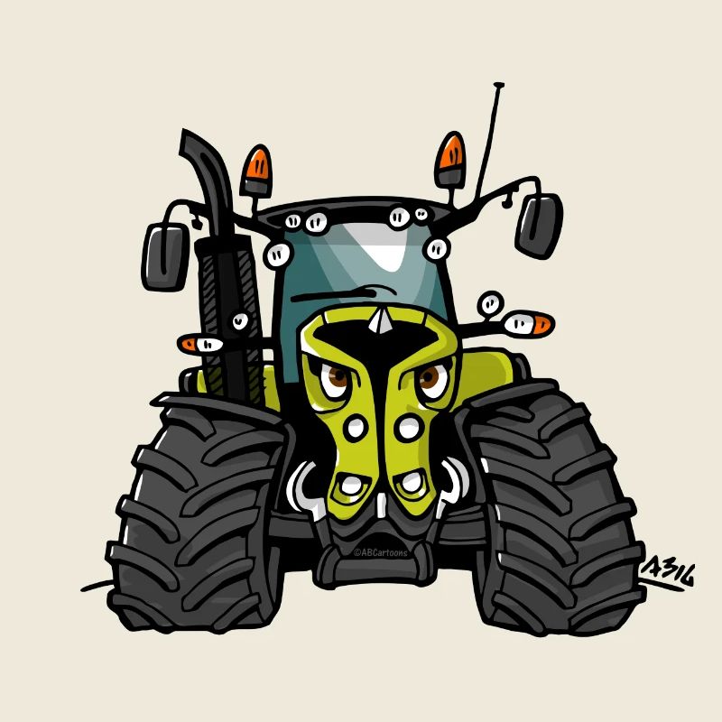 0300 tracteur vert clair