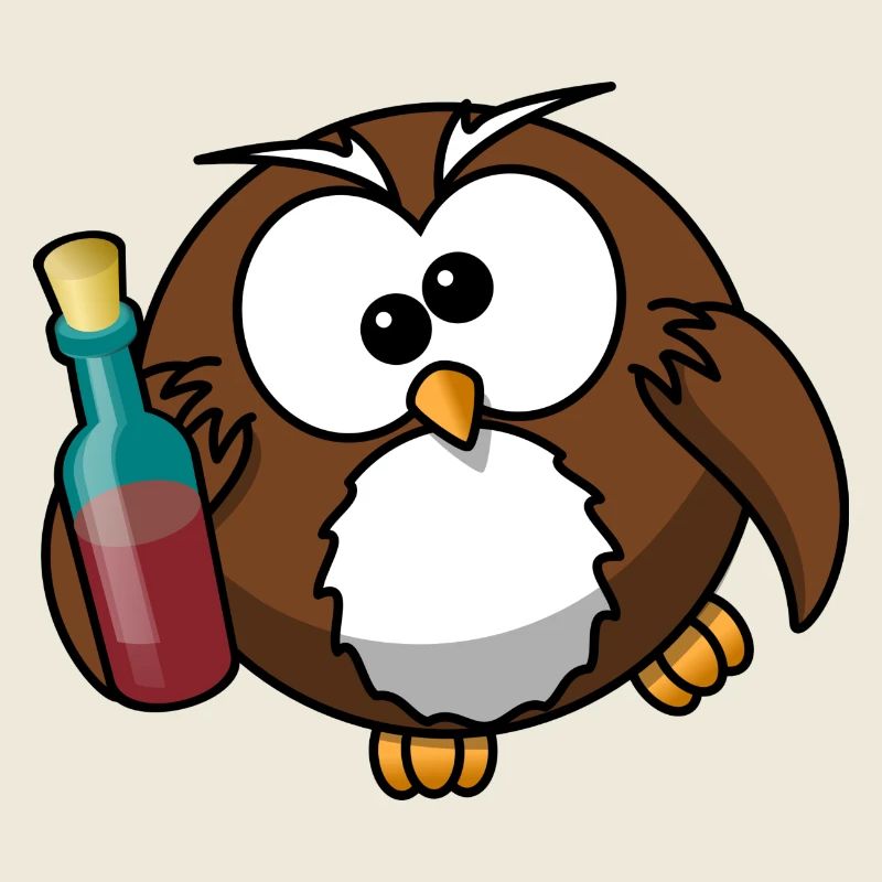 Drunk Funny Owl Funny Owl