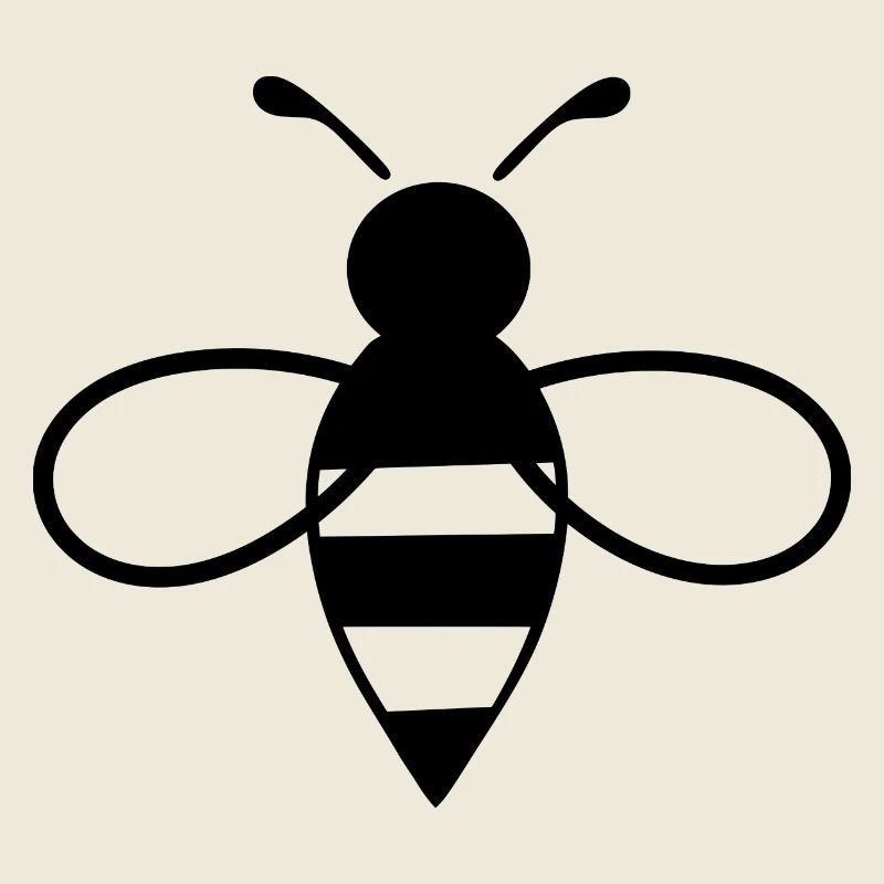Biene schwarz