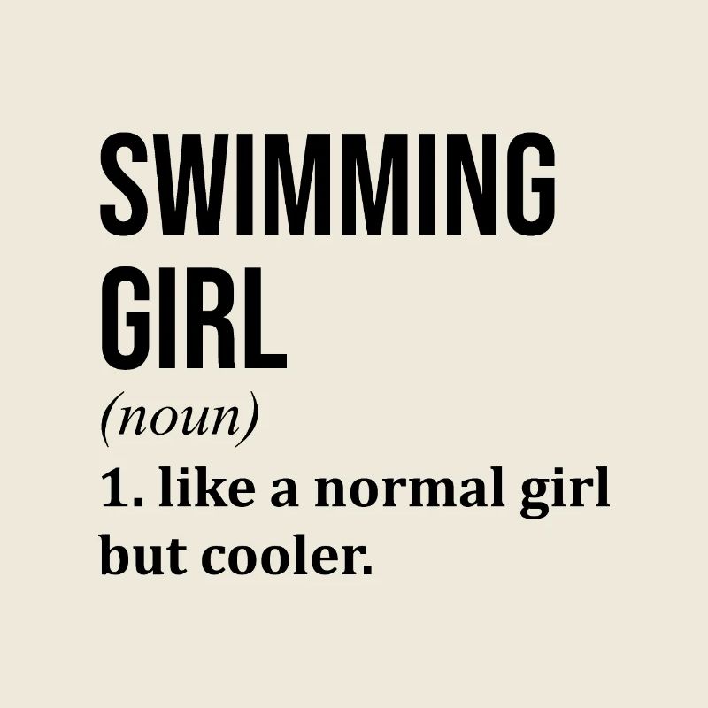 Citation drôle de fille de natation