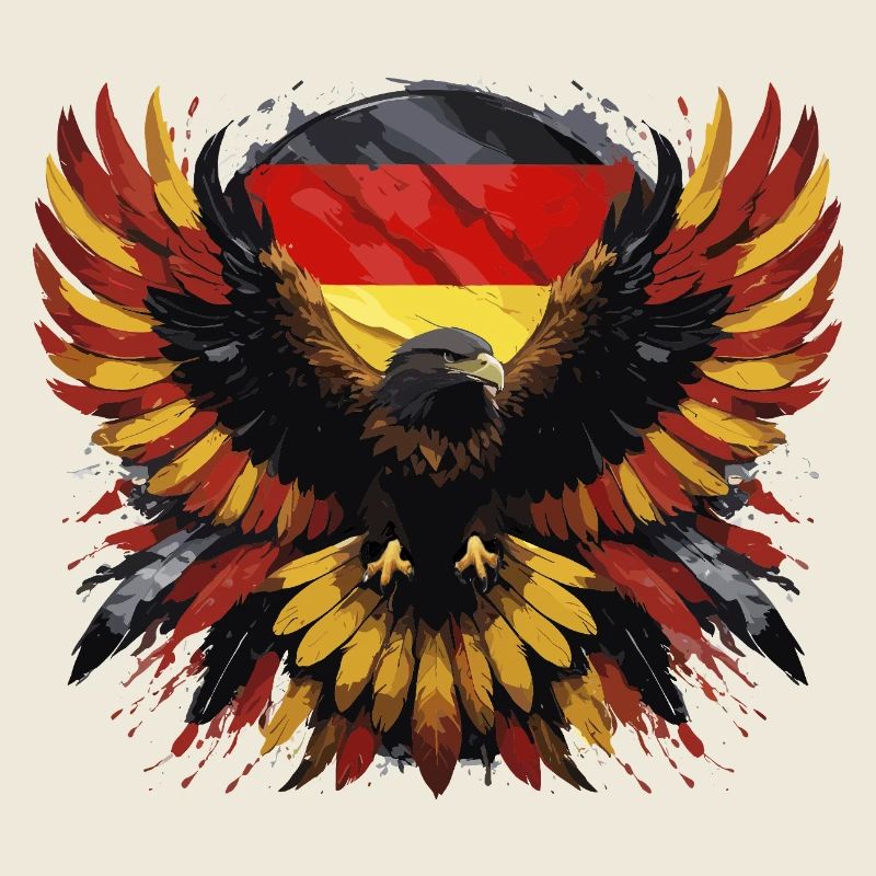 German eagle black-red-yellow