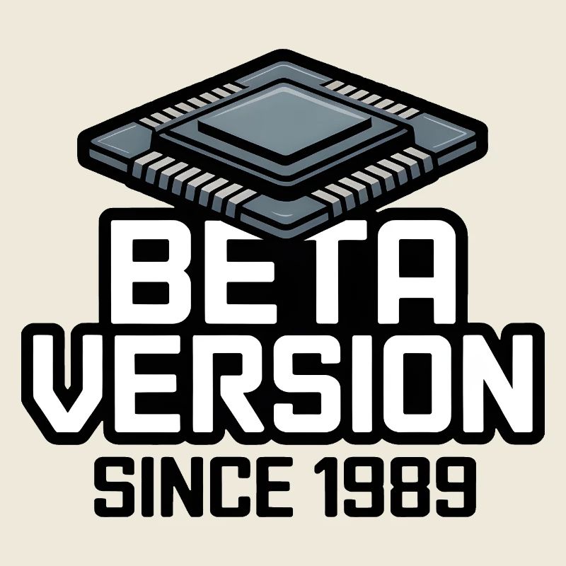 Futuristischer Computerchip Analogdruck