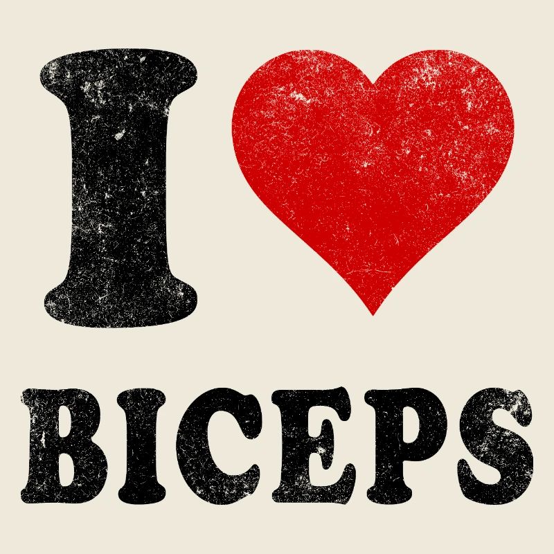J’aime (Cœur) Biceps Gym Muscles Levage Bras en forme