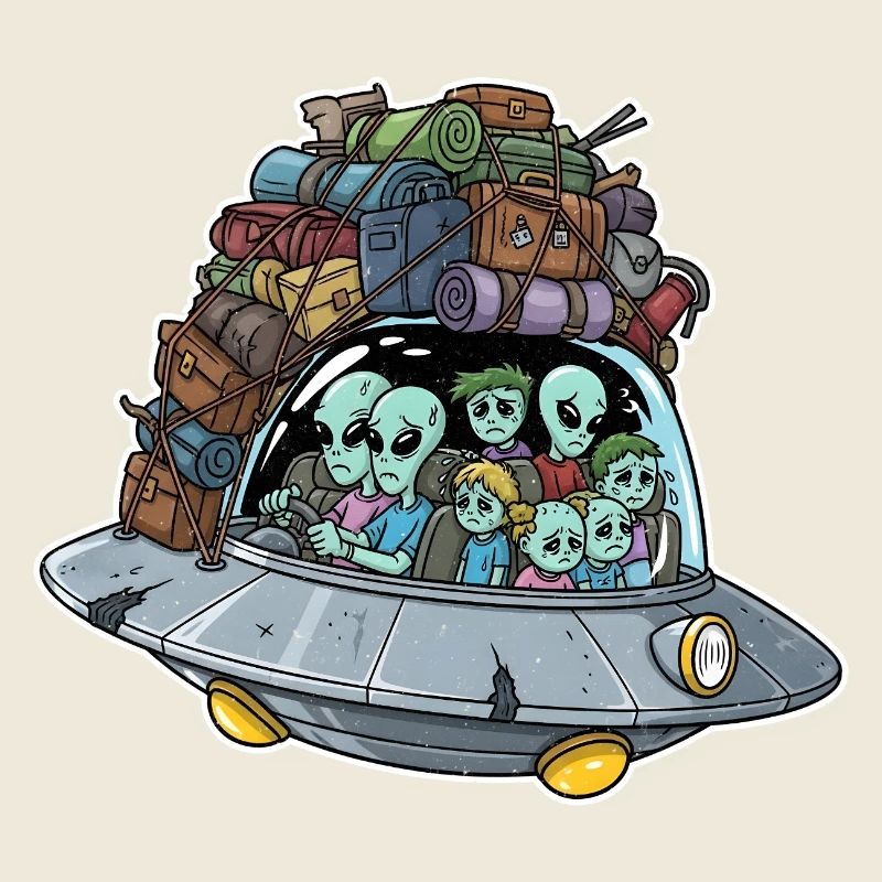Extraterrestrial holiday trip in a UFO