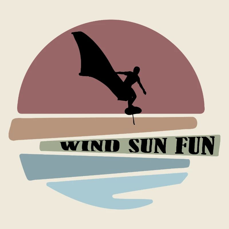 Wingfoil sunset Silhouette