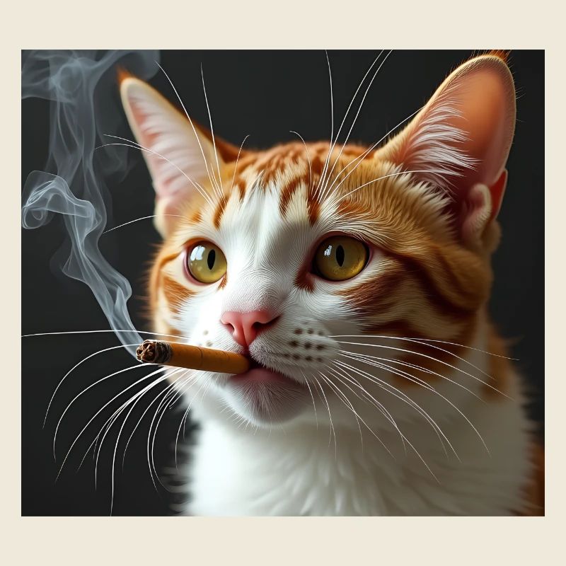 Fumer Chat Génération Z Mème Chat Fumer