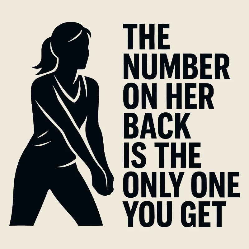 Number On Her Back Shirt