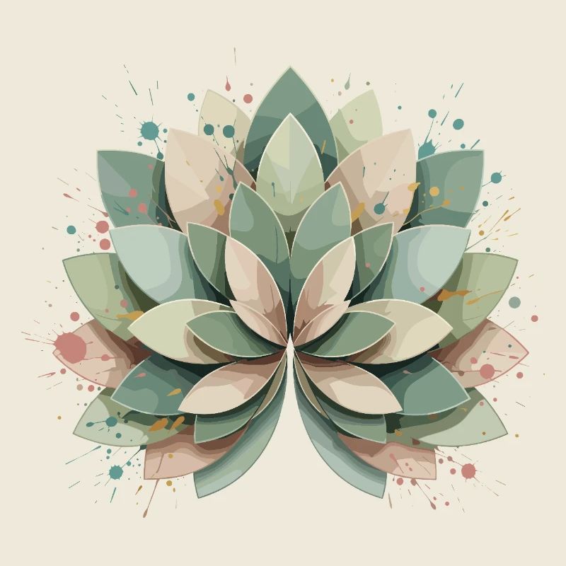 Rosette succulente pastel