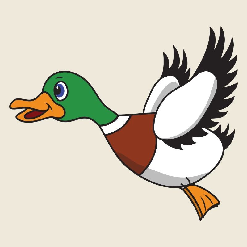 Flying duck