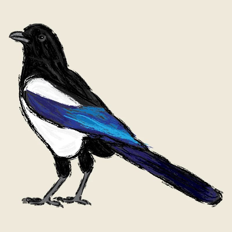 Elster / Eurasian Magpie Design 3