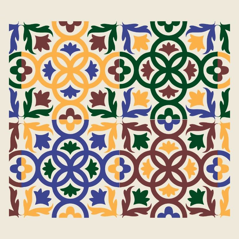 Andalusische Tiles 3 (Gesichtsmaske)