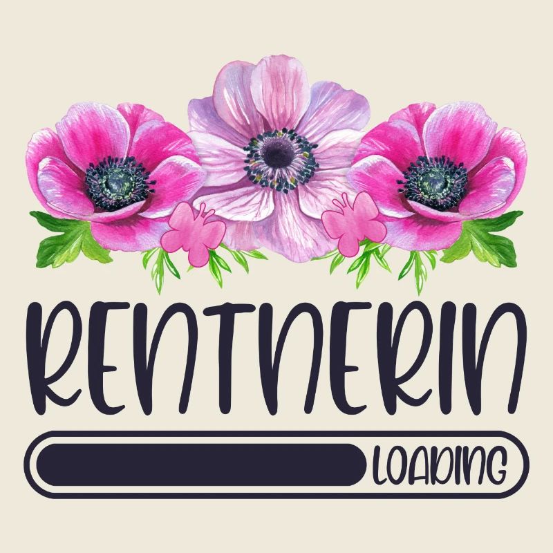 Rentnerin Loading Blumen