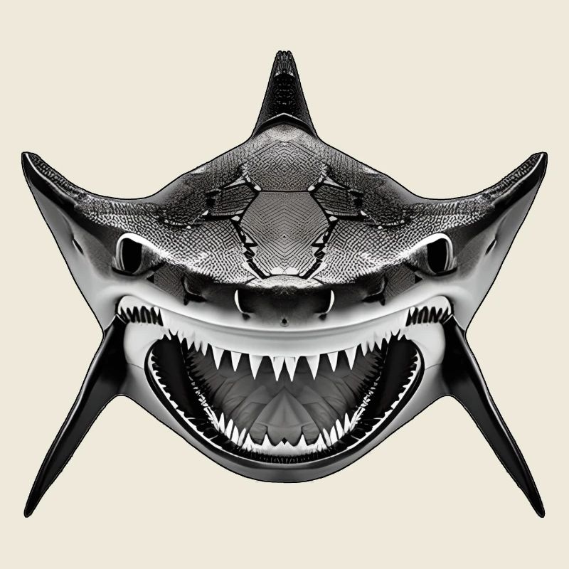 Shark with open mouth