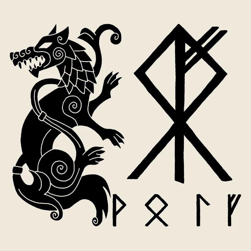 Fenrir Schwarzer Wolf