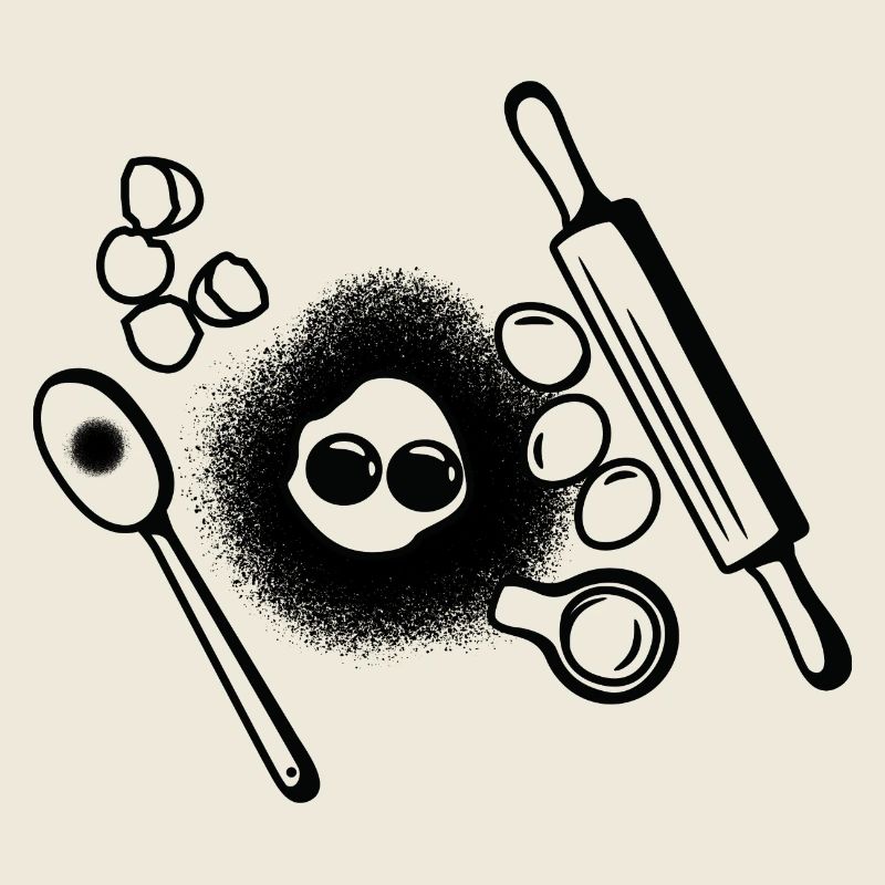 Baking Ingredients Sketch