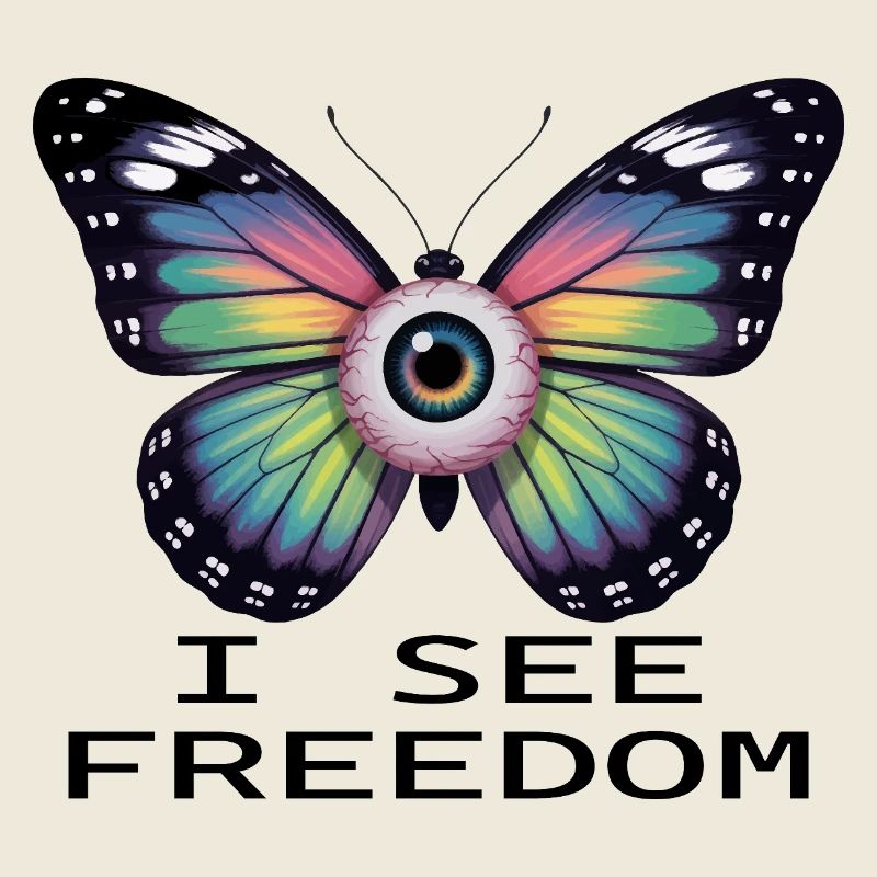 Papillon Œil Arc-en-ciel