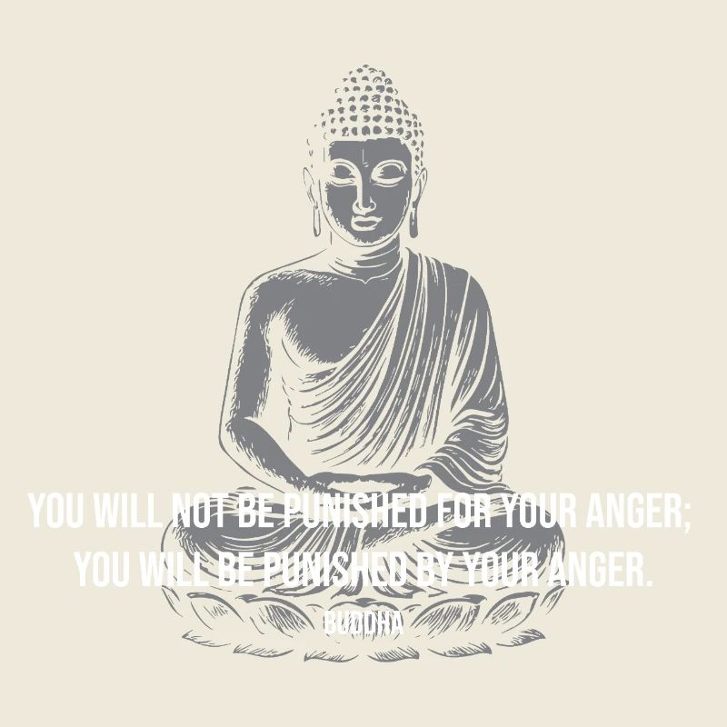 Buddha Calm Quote Tee