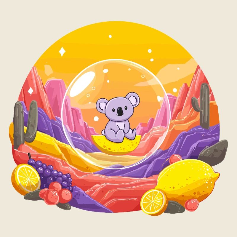 Koala im Glaskugel-Wunderland